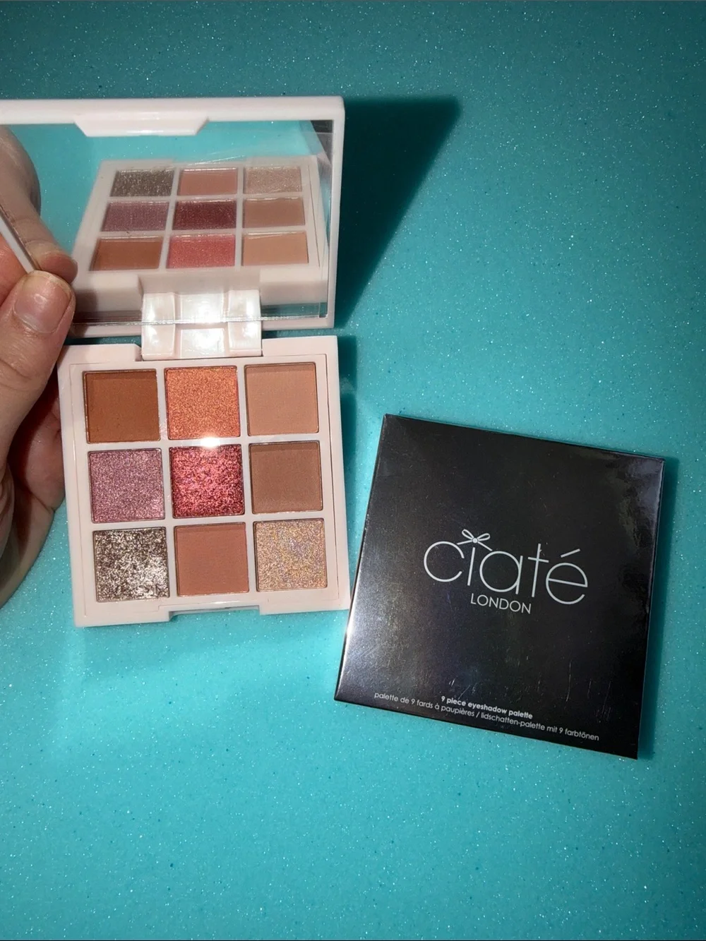 Ciaté London 9-Color Eyeshadow Palette — Pink, Coral & Neutral Mix